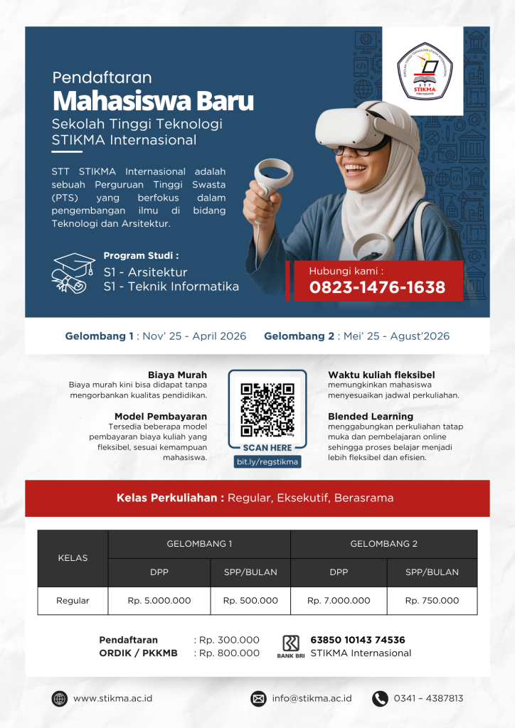 PENDAFTARAN GELOMBANG 1 – STT STIKMA INTERNASIONAL | TAHUN 2026